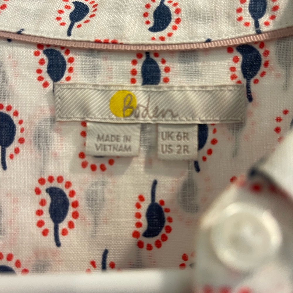 SIZE 2 BODEN TOP WOMENS